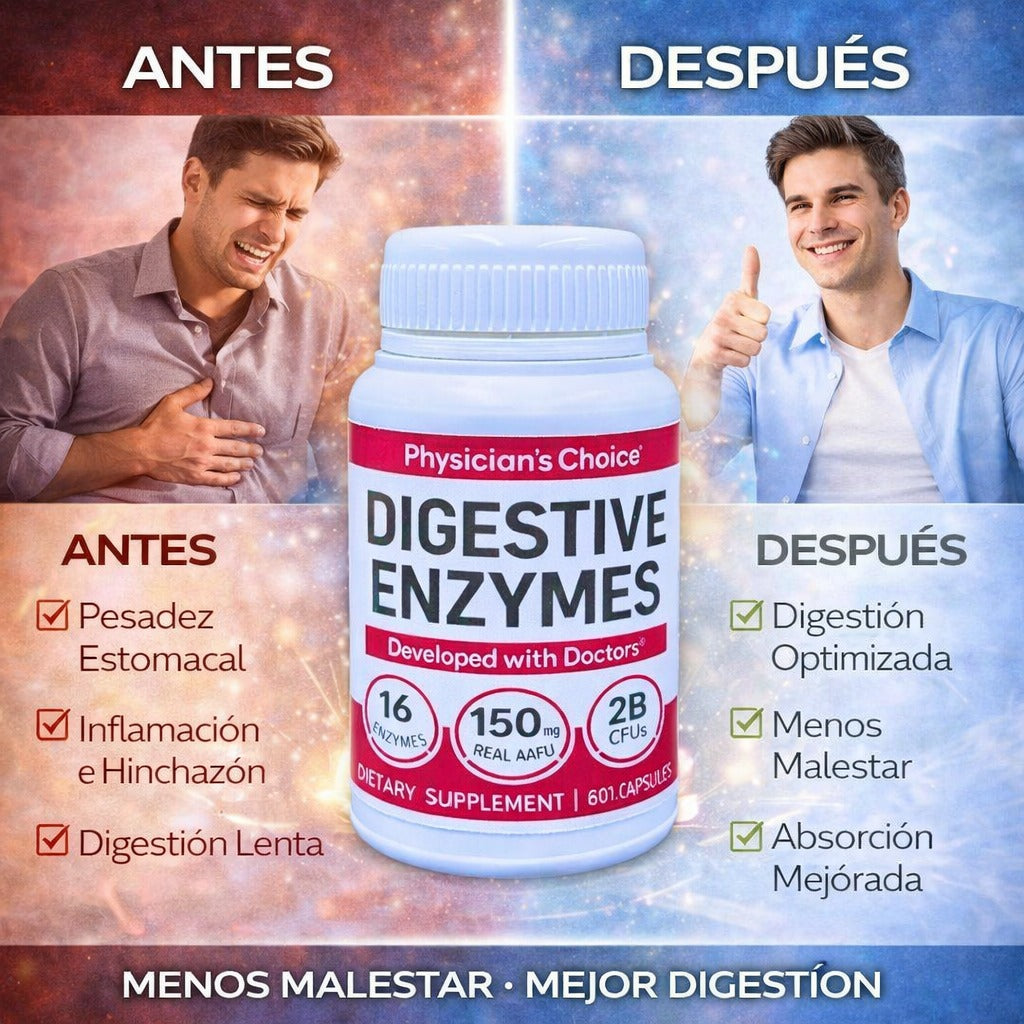 DIGESTIVE ENZYMES - Desincha, Libera y Vitaliza