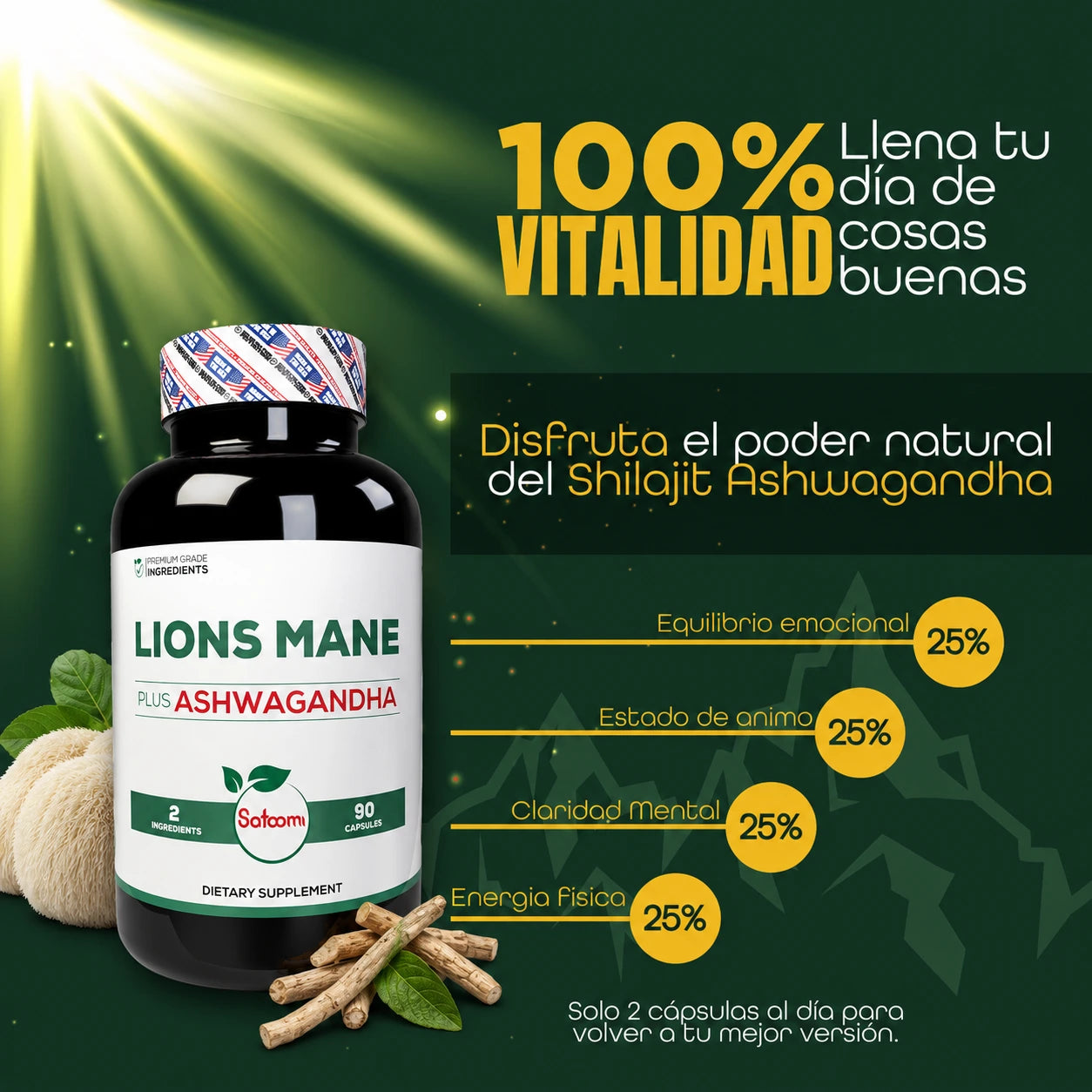 Ashwagandha + Creatina GRATIS — Pagas solo cuando llega a tu puerta 🔥😍